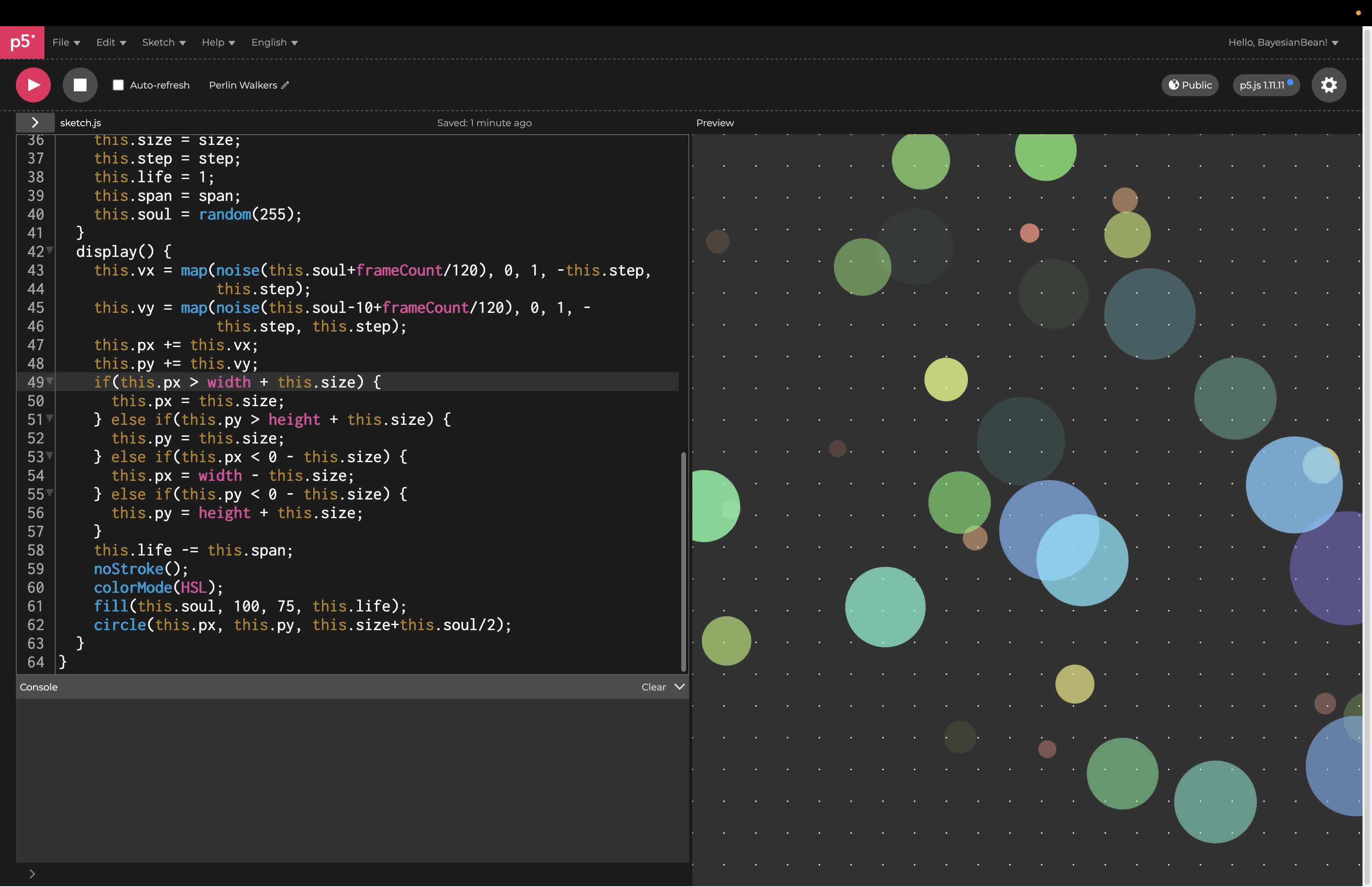 Perlin Walkers